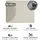 Wenko Dima Spülenzubehör wasserabsorbierend schnelltrocknend Küchenmatte Diatomeenerde einrollbar 50x40 cm schwarz beige Gummi Polyester