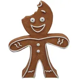 FD Figur Pfefferkuchenmann 24 x 15 x 3,5 cm braun