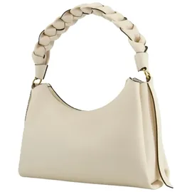 Coccinelle Boheme Schultertasche Baumwolle/Leather Elfenbein