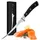 Joeji's Filetiermesser 32 cm ergonomischer Griff Edelstahl Schwarz/Weiß