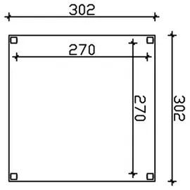 SKANHOLZ Toulouse 3,02 x 3,02 m grau