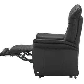 HIMOLLA Sessel 7706 Leder 101 x 112 x 101 cm Schwarz elektrisch
