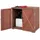komfotteu Gartenschrank 77 x 56 x 72 cm Braun