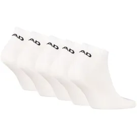 Head Sneakersocken 5 Paare Weiß 35-38