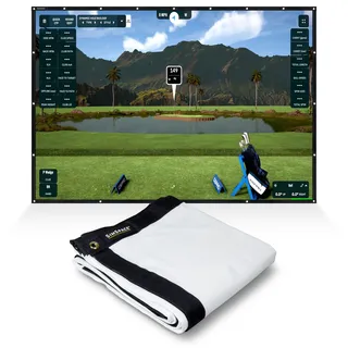 SimSpace Elite Golf-Schlagbildschirm Golf Simulator Bildschirm Für Zuhause Indoor, Hochwertige einlagige Konstruktion, Langlebige Golf Impact Screen, Verstärkte Nähte, 2,3 x 2,575 Meter