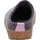 HAFLINGER Damen Hausschuh Stickerei Pantoffel Filz Grizzly Amaya 751009, Größe:39 EU, Farbe:Mehrfarbig - Grau - 39