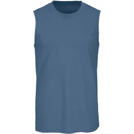 H.I.S. Muscleshirt H.I.S, Herren, Gr. 10/4XL, blau (dunkelblau, mittelblau, blau), Jersey, Obermaterial: 100% Baumwolle, unifarben, Basic, figurbetont normal, Rundhals, Shirts, mit Rundhalsausschnitt