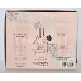 Viktor & Rolf Flowerbomb Eau de Parfum 30 ml + Body Lotion 50 ml + Body Cream 40 ml Geschenkset