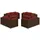 vidaXL 8-tlg. Garten-Lounge-Set mit Kissen braun