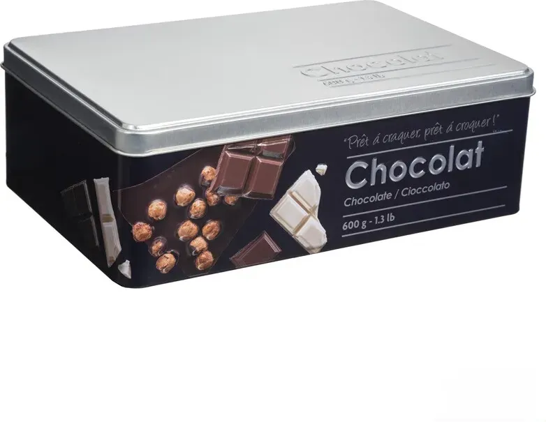 Schwarze Schokoladen-Aufbewahrungsbox