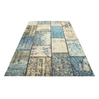 Teppich Patch, GALLERY M branded by Musterring, rechteckig, Höhe: 5 mm, Flachgewebe, Wohnzimmer grün 170 cm x 240 cm x 5 mm