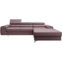 Luxusbetten24 Schlafsofa Designer Sofa Melinda, mit Schlaf- und Klappfunktion rosa