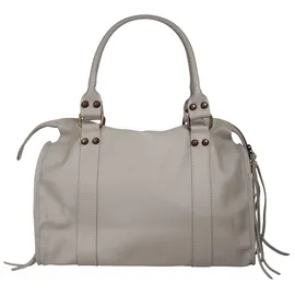 forty° Shopper echt Leder, Made in Italy grau | Grau