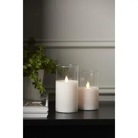 Star Trading LED Windlicht 15 cm weiß