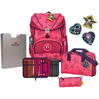 DerDieDas Ergoflex Schulrucksack Set 5-TLG. Exklusiv Superflash Neon Star