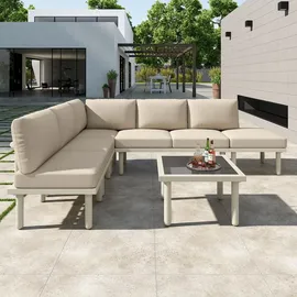 stilvora Gartenlounge-Set 6-tlg. Beige
