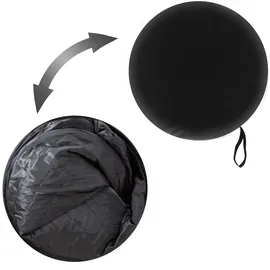 Tectake tectake® Mobile Dampfsauna ThermaLuxe I, 1000 W, faltbar, 2 Aufbewahrungsfächer, inkl. Fernbedienung, Matte, Klappstuhl und Tragetaschen