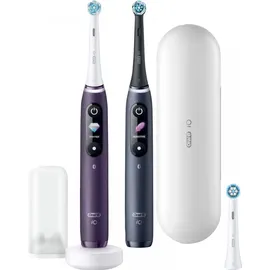 Oral-B iO Series 8 violet ametrine + 2. Handstück black onyx + Aufsteckbürste 3 St.