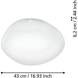EGLO Sileras-Z 3-flammig Ø 43 cm weiß