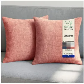 Selfitex Sofakissen 40 x 40 cm Rosa
