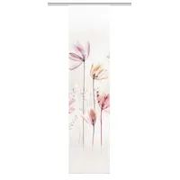 Vision S 84067 | Schiebegardine KUKAT, Digitaldruck Bambus-Optik, mit Blumen-Motiv, 260x60cm, Farbe: Natur