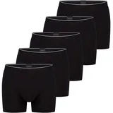 SCHIESSER Retro Boxershorts unifarben schwarz XXL 5er Pack