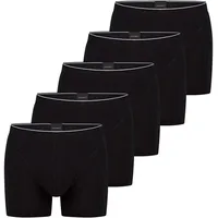 SCHIESSER Retro Boxershorts unifarben schwarz XXL 5er Pack