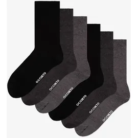 Occulto Oliver Socken-Sets 6er Pack grau/schwarz 43-46