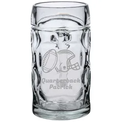 Bierkrug ISAR 0,5 l mit Eichung - Football