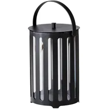 Cane-Line Laterne Lighttube klein Aluminium Grau 42 cm