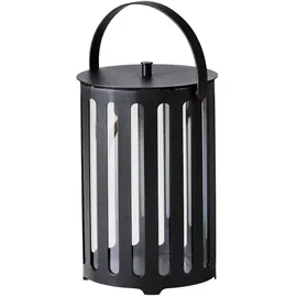 Cane-Line Laterne Lighttube klein Aluminium Grau 42 cm