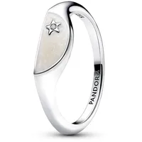 Pandora 193325C01 Siegelring für Damen Halbiert Emaille Silber, 58/18,5