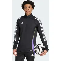 Adidas Tiro 24 Sweatshirt Halbreißverschluss Black/Purple Rush S