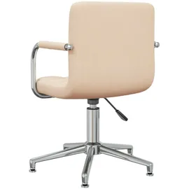 vidaXL Bürostuhl Drehbar Stoff Creme