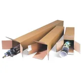 TransPak Wellpapp-Faltkarton 1-wellig, 108 x 108 x 431 mm, braun, Quattropack