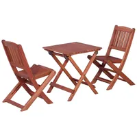 vidaXL Bistro-Set für Kinder 3-tlg. braun klappbar 45586