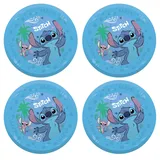 Procos Teller Lilo & Stitch Kunststoff 4 St. Blau