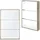 [en.casa] Lund 63 x 102,5 x 17 cm beige / Sonoma-Eichenoptik