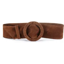 LASCANA Taillengürtel LASCANA "Ledergürtel", Damen, Gr. S, braun, Leder, unifarben, Gürtel, Shaping-Effekt, Gürtel für Kleid & Overall, Bauchgürtel