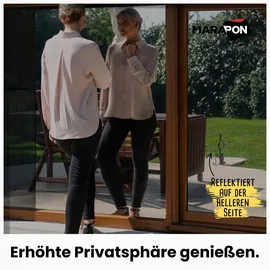 Marapon Spiegelfolie Silber statisch haftend 0,90x2 m Fensterfolie Sichtschutz - Silber