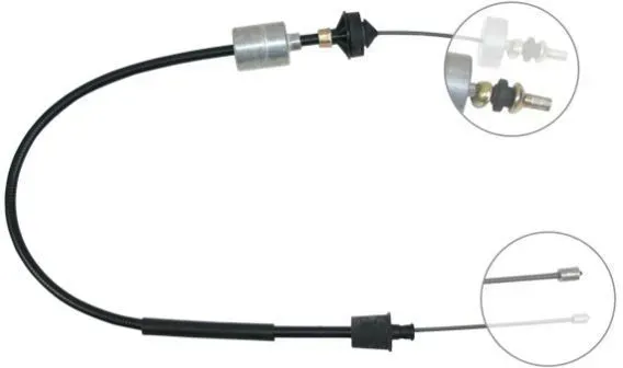 F.BECKER Seilzug, Kupplungsbetätigung 11810236 für NISSAN RENAULT