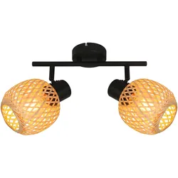 Deckenleuchte Natur Schwarz/Beige max. 5 Watt Deckenlampe