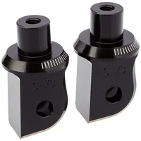 PUIG Fußrastenadapterplatte Schwarz