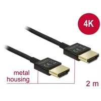 DeLOCK Slim 4K High Speed mit Ethernet HDMI Kabel 2m