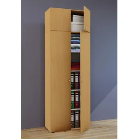 VCM Kleiderschrank Vandol 70 x 218 x 40 cm Braun