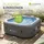Juskys SpaLuxe 185 x 185 Grau/Blau
