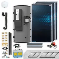 WOLF-Garten Wolf Sonnenpaket 5 Kollektoren, F3-1 Aufdach, Solarmodul SM2-2,BSP-800