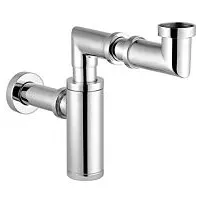 Vitra Raumspar-Siphon A45133 chrom, G 1 1/4, Abgangsrohr und