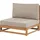 Beliani Lounge Set 5-Sitzer Loungeset Hellbraun