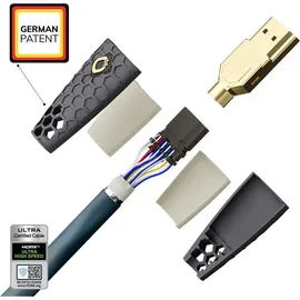 Oehlbach HDMI-Kabel 1,5 m Petrolblau/Anthrazit